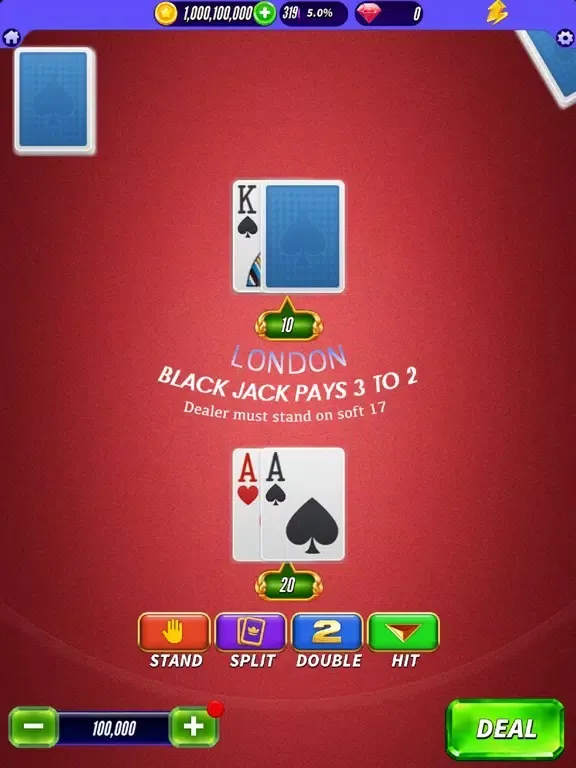Blackjack | Casino Poker games iPad  Screenshots
