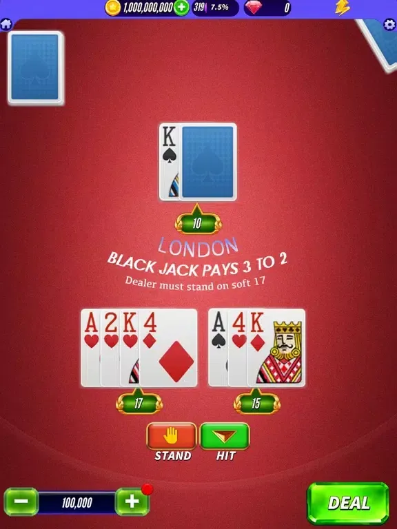 Blackjack | Casino Poker games iPad  Screenshots