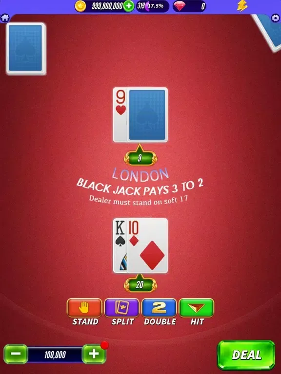 Blackjack | Casino Poker games iPad  Screenshots