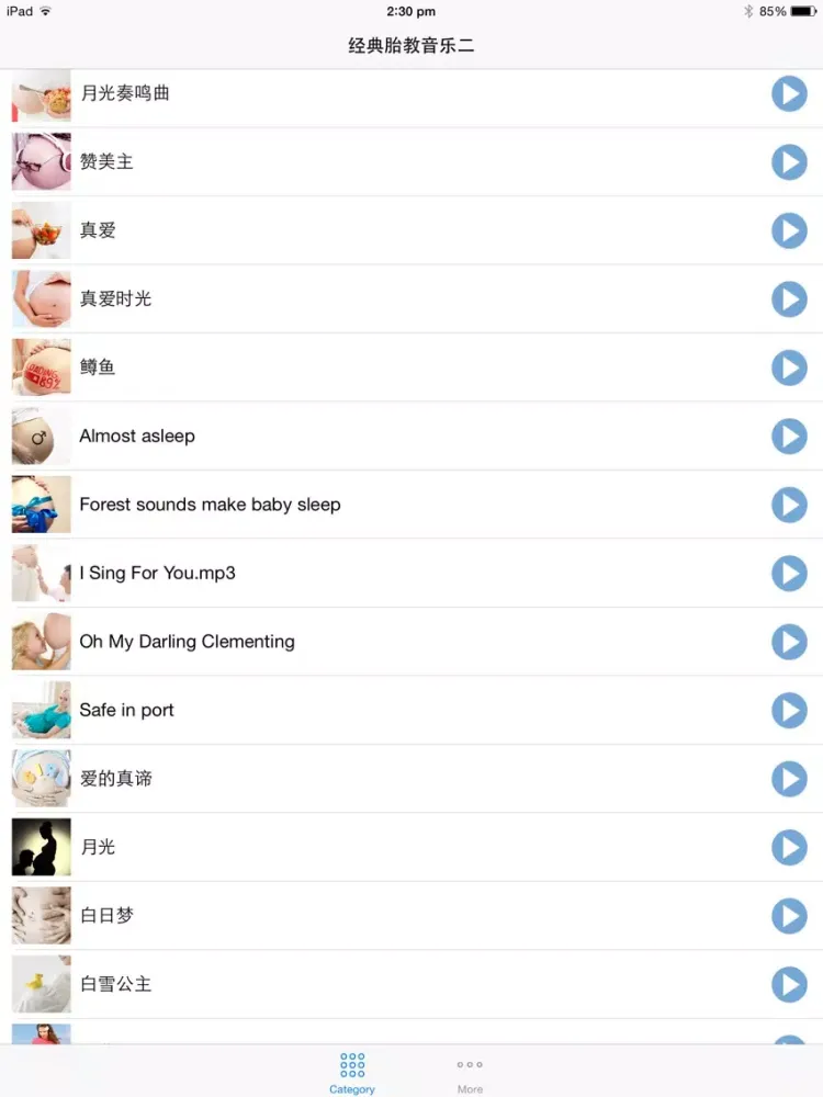 Captures d'écran de 经典胎教音乐大全第二合辑 免费离线版 iPad 