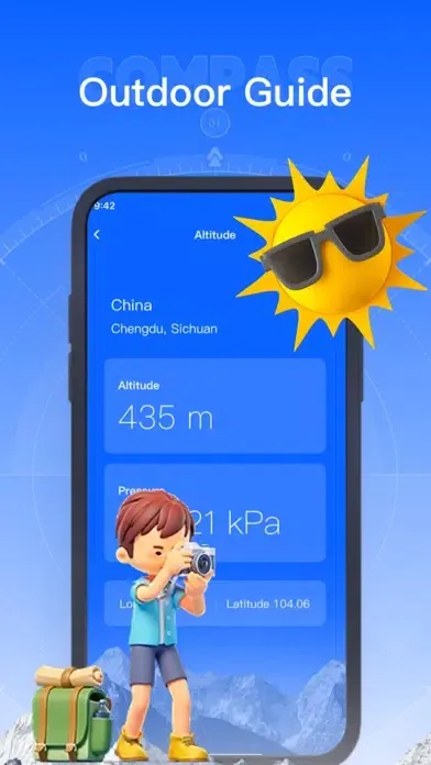 Capturas de tela do Altitude GPS - Compass