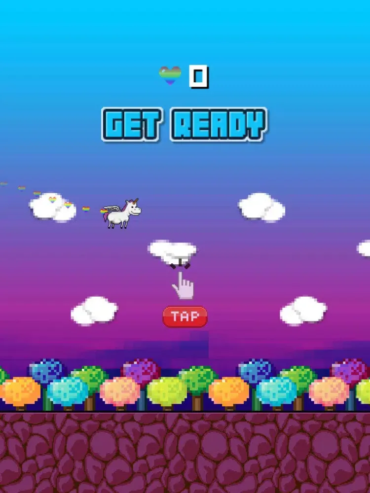Happy Flappy Unicorn - My Fun Free Pony Flying Game iPad  スクリーンショット