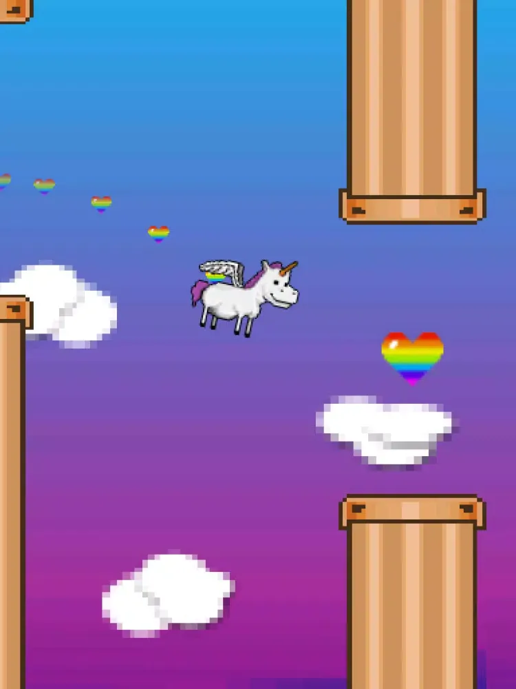 Happy Flappy Unicorn - My Fun Free Pony Flying Game iPad  スクリーンショット