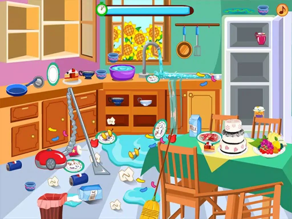 Kids House Cleaning : After Crazy Party iPad  স্ক্রিনশট