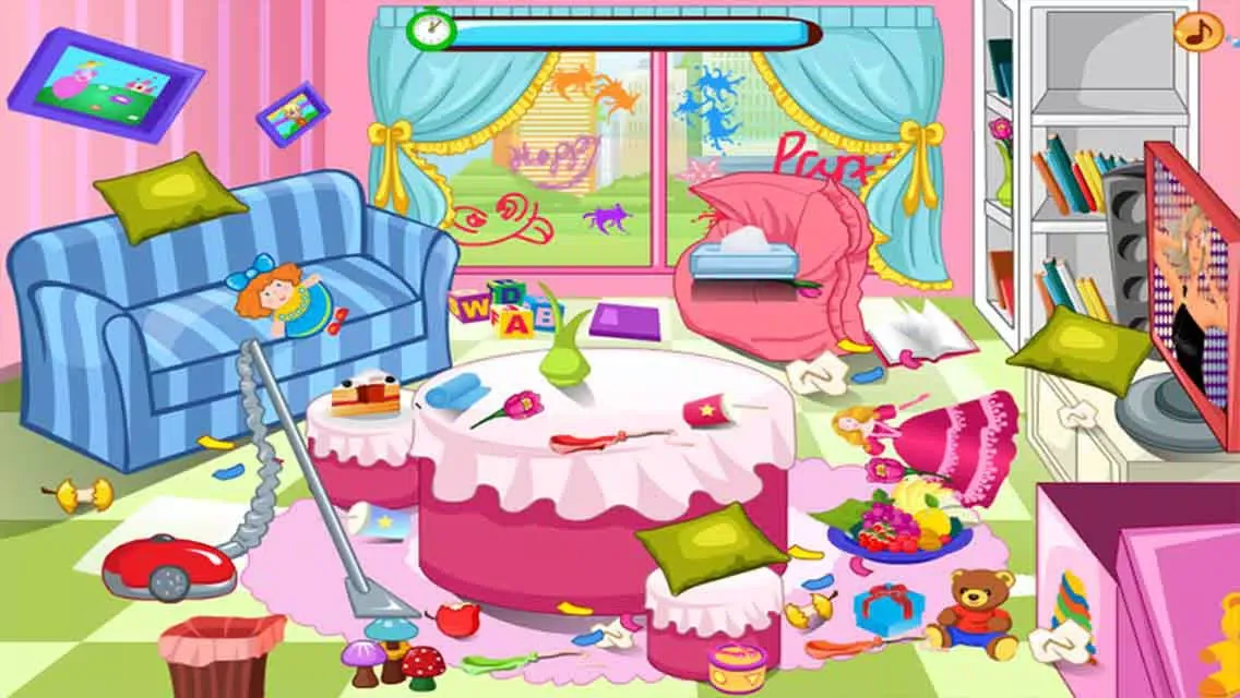 Kids House Cleaning : After Crazy Party স্ক্রিনশট