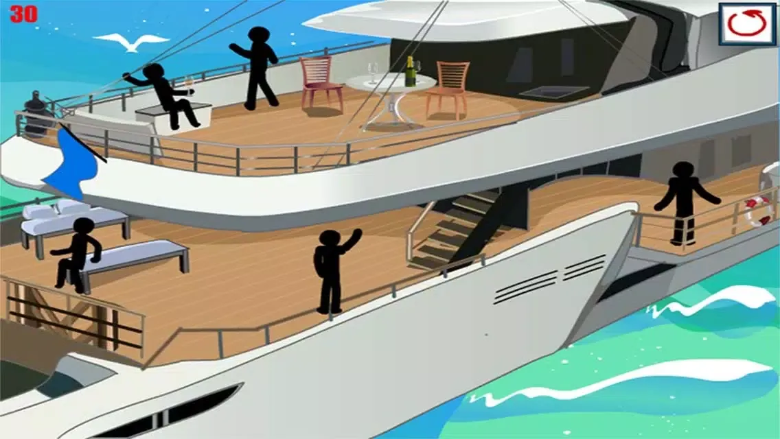 Tangkapan skrin Stick Murder - Yacht, Gym, Airport