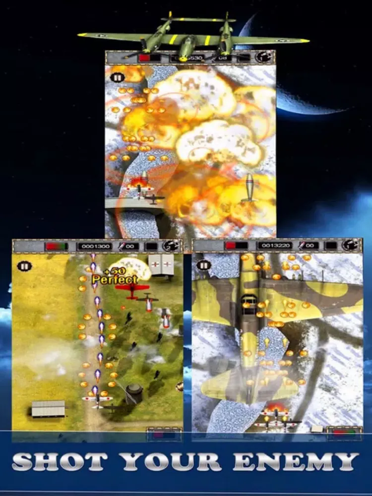 Fighter Aircraft War - Airplane 1945 iPad  Ekran Görüntüleri