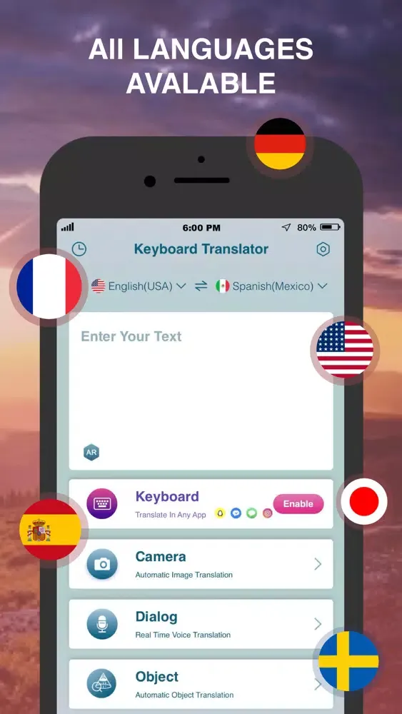 Capturas de pantalla de Keyboard Translator - QuickUse