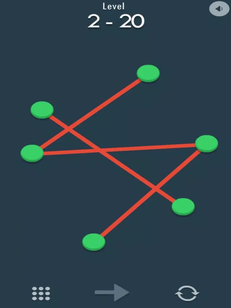 Tangkapan skrin Interlaced lines - Love to pla iPad 