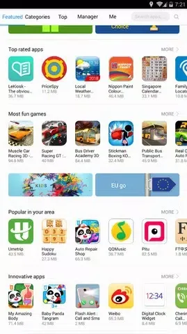 Capturas de pantalla de AppGallery