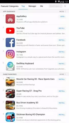 Capturas de pantalla de AppGallery
