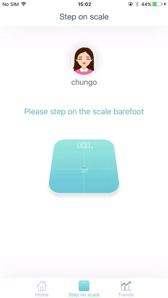 ภาพหน้าจอของ Huawei Body Fat Scale