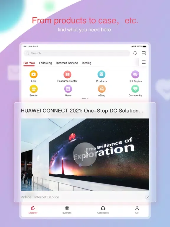 Ảnh chụp màn hình của Huawei e+ iPad 