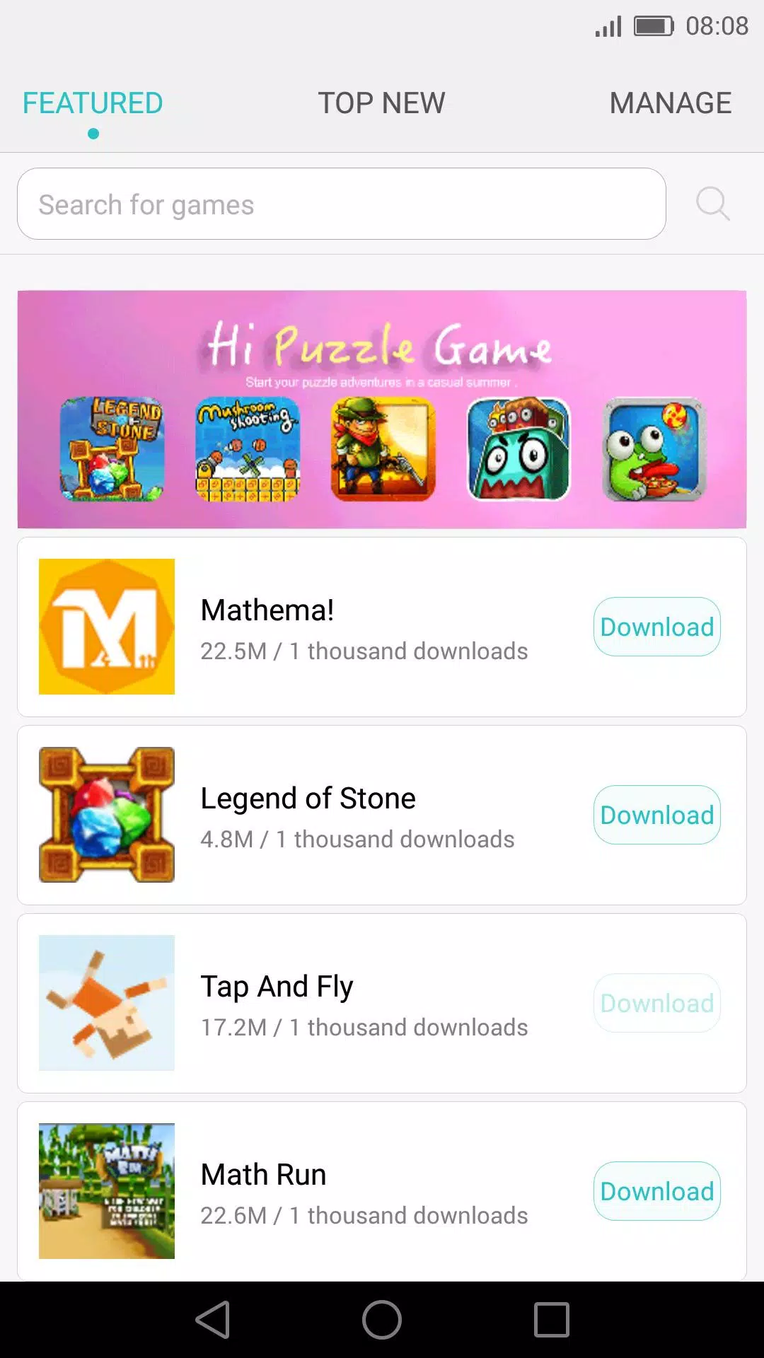 HiGamescreenshot dell'app1