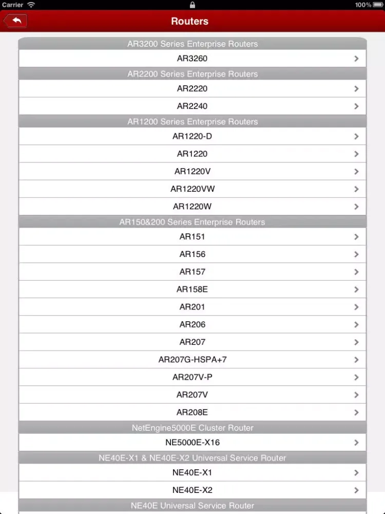 Captures d'écran de Huawei Network Book HD iPad 