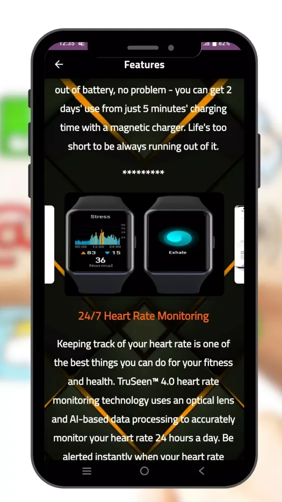 Ảnh chụp màn hình của Huawei Band 6 user guide