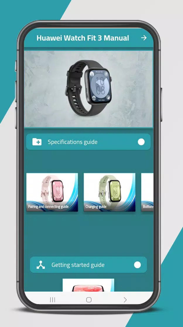 Huawei Watch Fit 3 Manual Screenshots