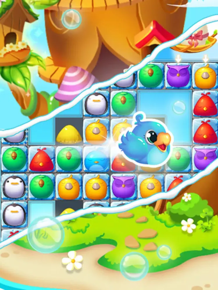 Crazy Bird - 3 match bubble puzzle crush game iPad 应用截图