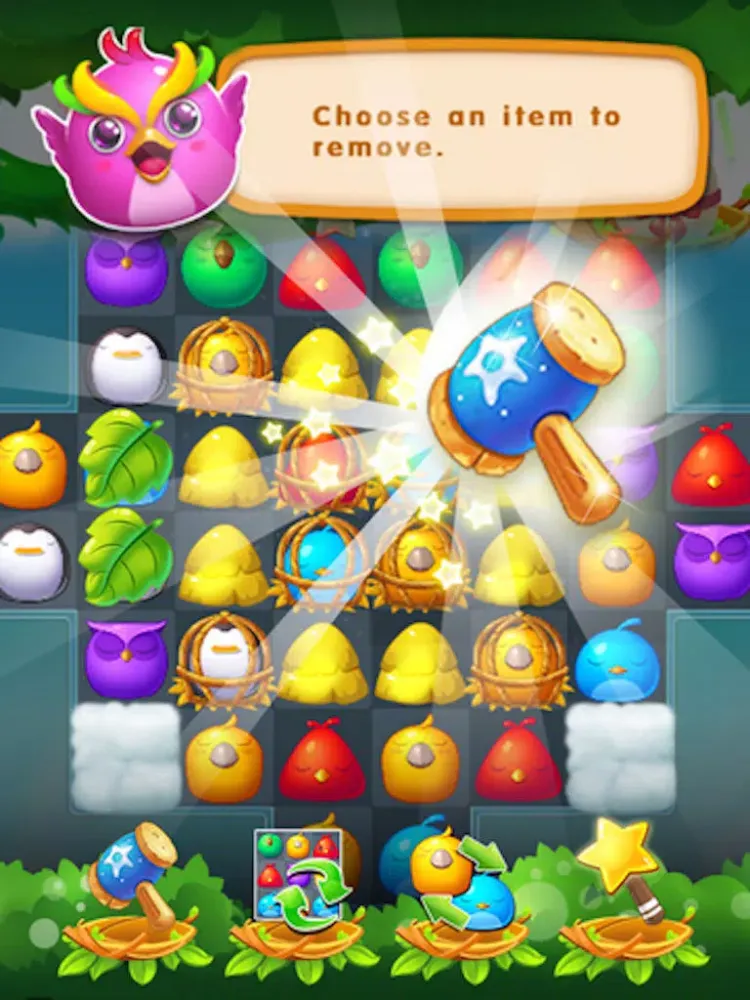 Crazy Bird - 3 match bubble puzzle crush game iPad 应用截图