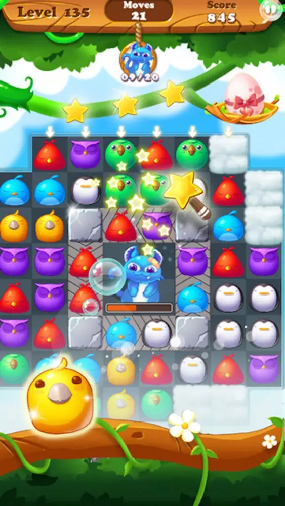 Crazy Bird - 3 match bubble puzzle crush game应用截图