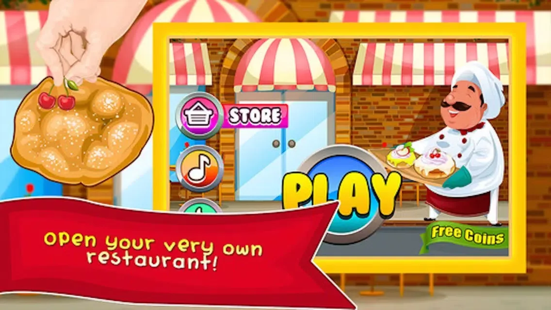 Zrzuty ekranu Restaurant Dash - Dessert Cooking Story Shop, Bake, Make Candy Games for Kids
