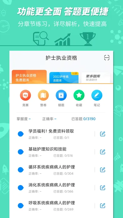 护士执业资格考试-101贝考护考题库应用截图