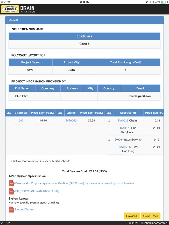 Screenshot di Polycast Drain Designer iPad 
