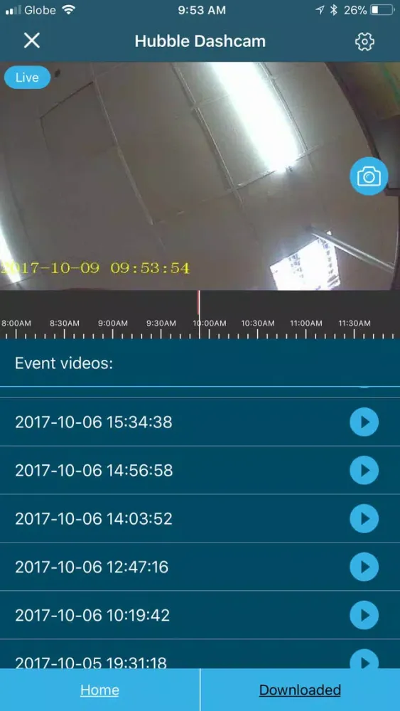 Tangkapan layar Hubble Dashcam (MDC10W)