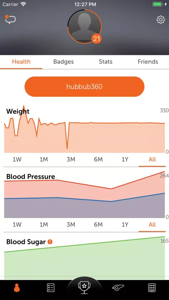 hubbub health سکرین شاٹس