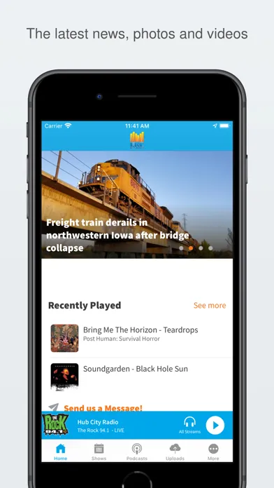 Ảnh chụp màn hình của Hub City Radio