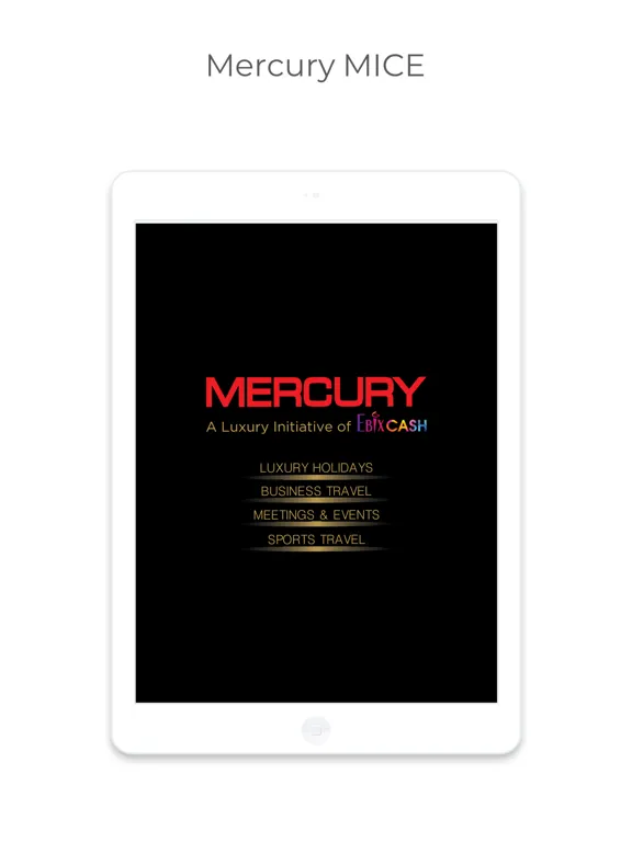 Ảnh chụp màn hình của Mercury MICE iPad 