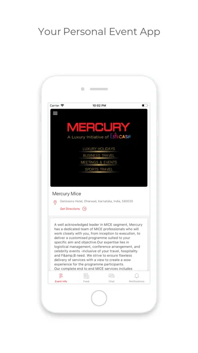 Ảnh chụp màn hình của Mercury MICE