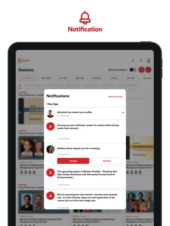 Tangkapan layar Auto Finance Summit 2021 iPad 