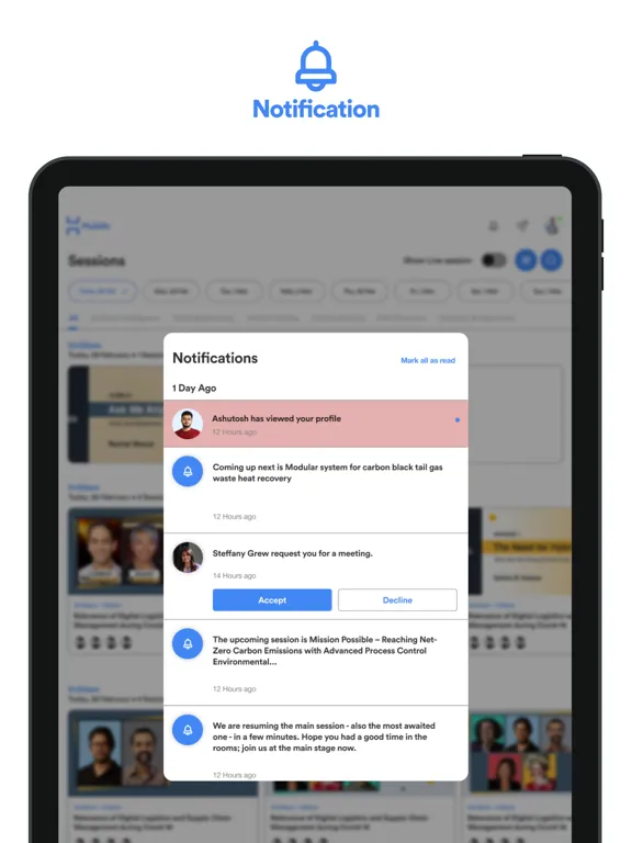 Tangkapan skrin Connect Spring Marketplace iPad 