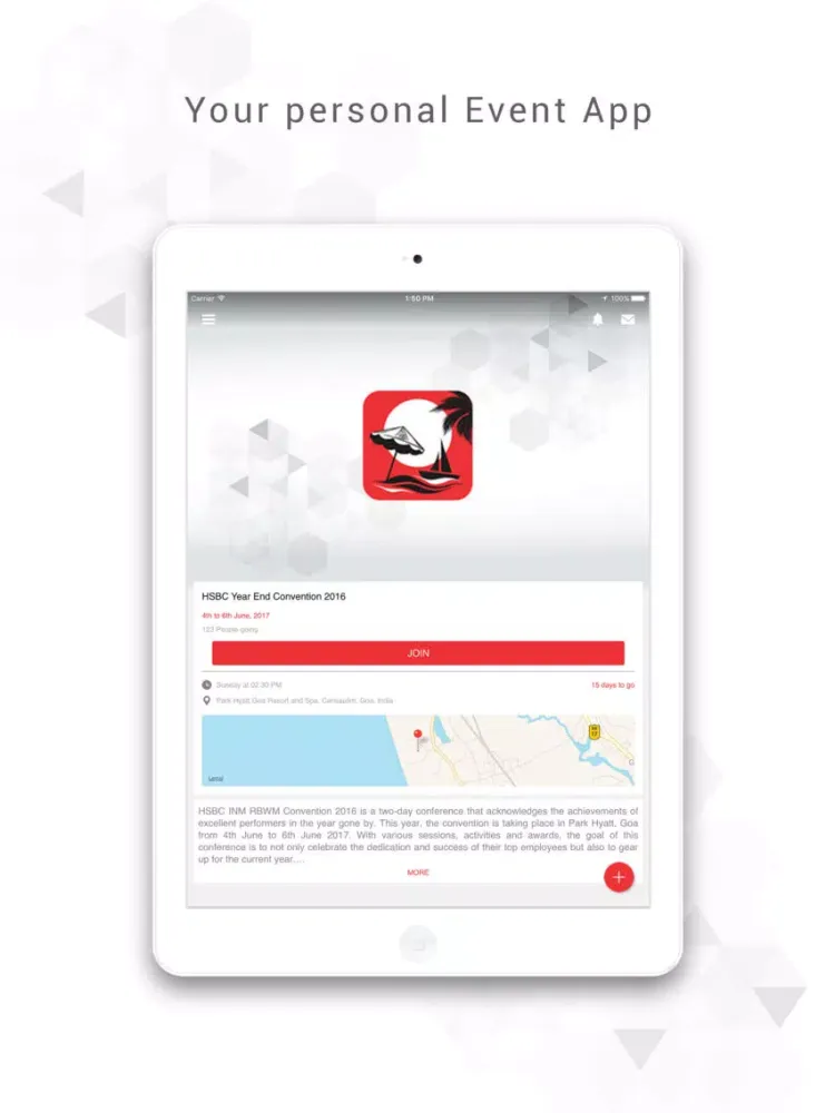 Convention 2016 iPad سکرین شاٹس