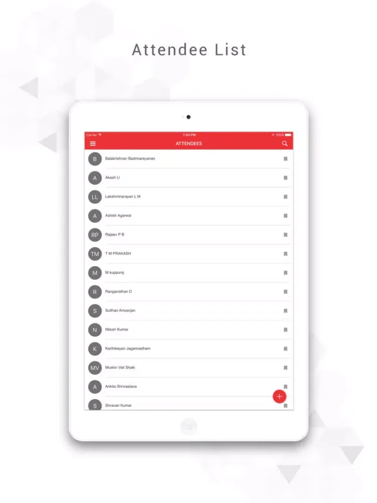 Convention 2016 iPad سکرین شاٹس