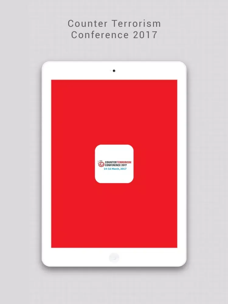Counter Terrorism Conference 2017 iPad  Screenshots