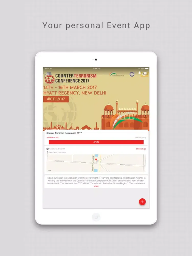 Counter Terrorism Conference 2017 iPad  Screenshots