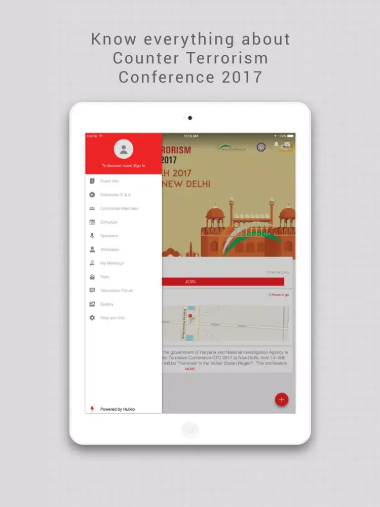 Counter Terrorism Conference 2017 iPad  Screenshots