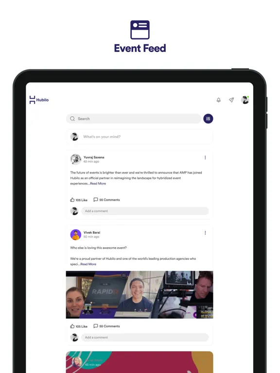 CRB’s ISS2022 Event App iPad  Screenshots