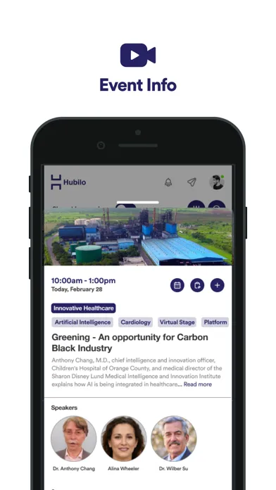 CRB’s ISS2022 Event App Screenshots