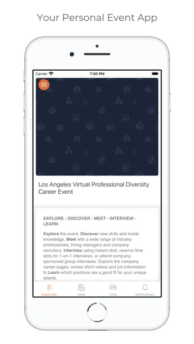 Ảnh chụp màn hình của DCG Career Fair Event App