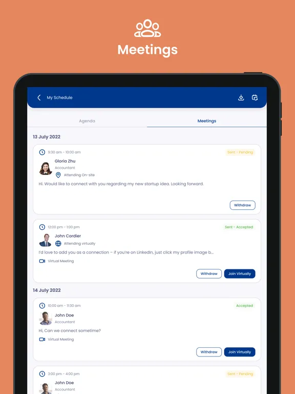 Tangkapan skrin DMFS West Summit 2023 iPad 