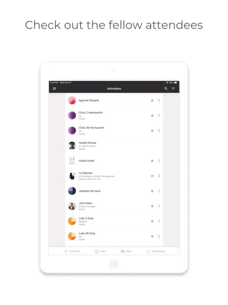 Tangkapan layar DPW 2019 iPad 
