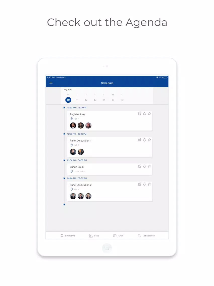 Tangkapan skrin EMET 2019 iPad 