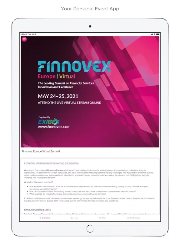 Finnovex Europe iPad  Screenshots