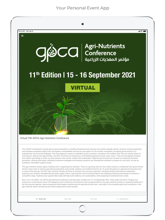 GPCA Agri-Nutrients Conference iPad  Screenshots