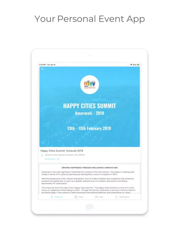 Screenshot di Happy Cities Summit iPad 