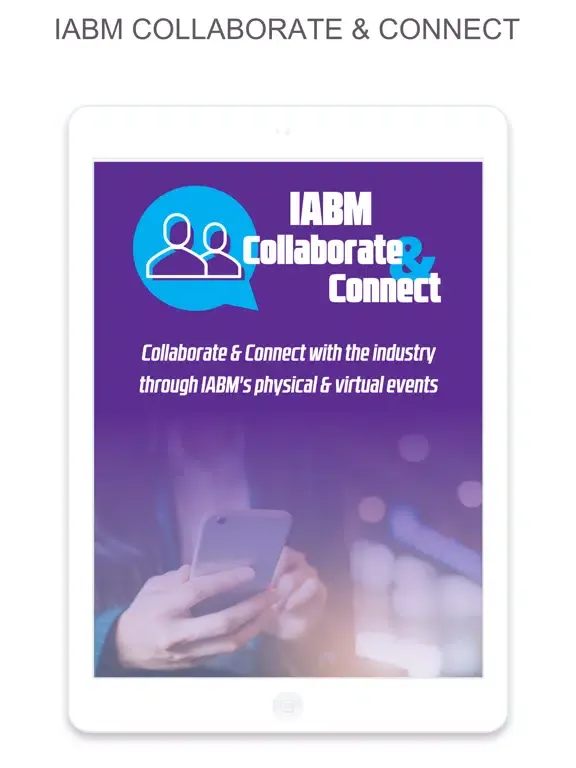 IABM COLLABORATE & CONNECT iPad  Screenshots