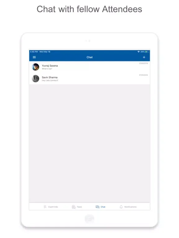 IABM COLLABORATE & CONNECT iPad  Screenshots